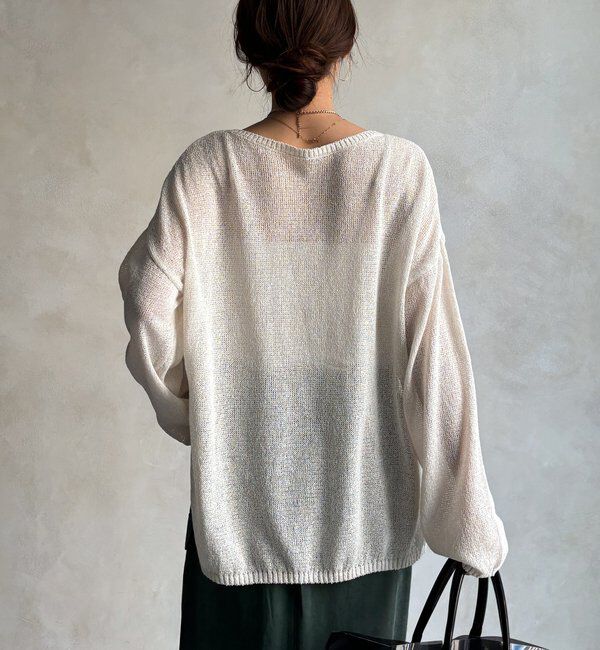  「ペーパーヤーンプルオーバー」|ニット・セーター|