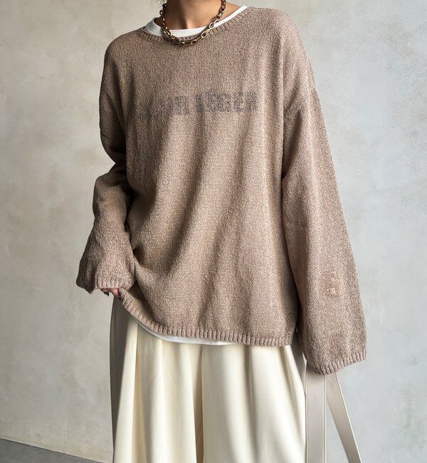  「ペーパーヤーンプルオーバー」|ニット・セーター|