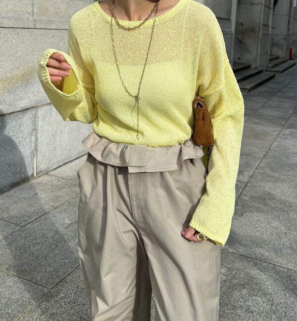  「ペーパーヤーンプルオーバー」|ニット・セーター|