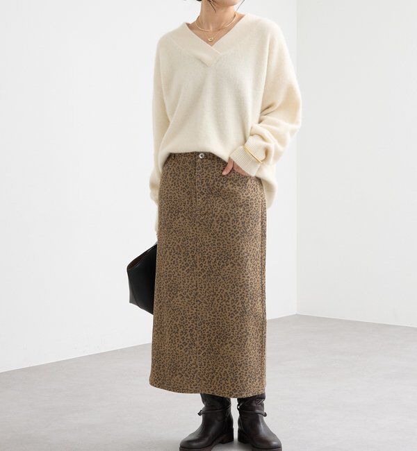  「ローライズレオパードスカート」|スカート|