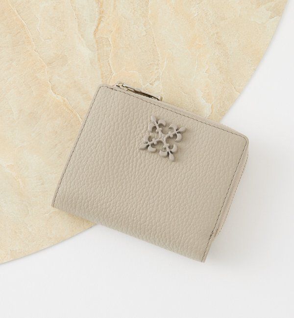  「モノグラムプレートハーフウォレット」|財布|グレー