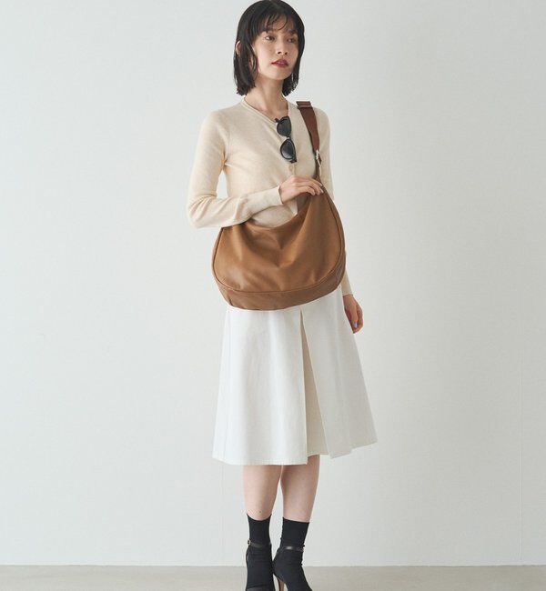  「ソフトレザーラウンドビッグショルダーバッグ」|ショルダー・メッセンジャー|