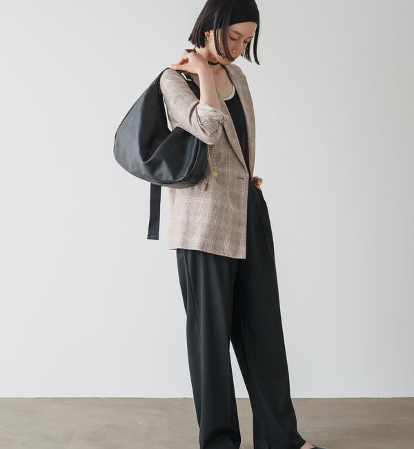  「ソフトレザーラウンドビッグショルダーバッグ」|ショルダー・メッセンジャー|