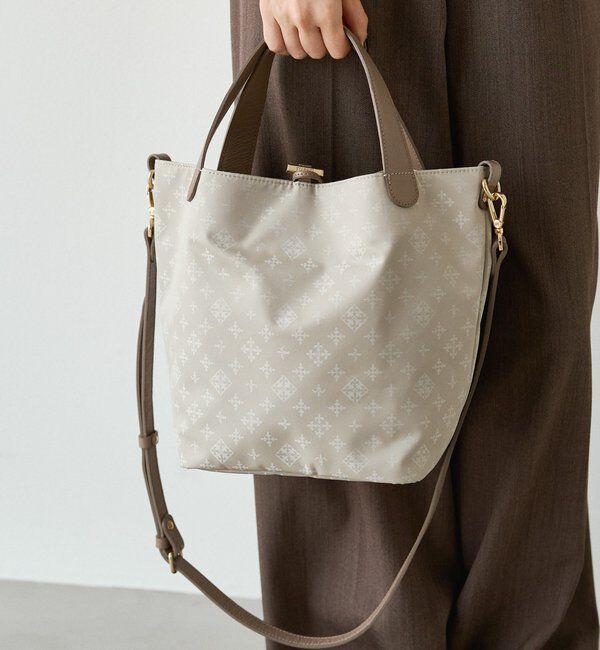  「ナイロンジャガード2WAYタウントートバッグ」|トートバッグ|