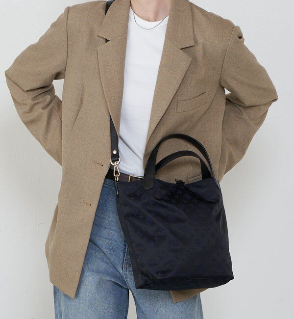  「ナイロンジャガード2WAYタウントートバッグ」|トートバッグ|