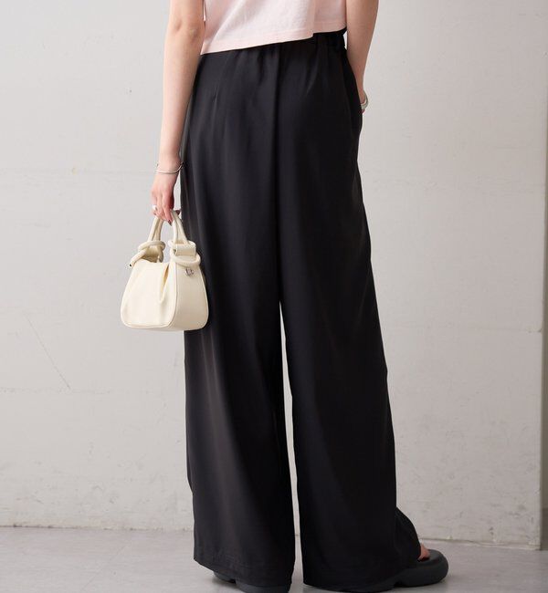  「【オールシーズン対応/WEB限定アイボリー】フリルイージーパンツ」|チノ|