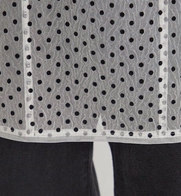  「ドットチュールキャミチュニック」|キャミソール|