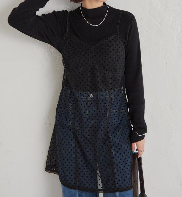  「ドットチュールキャミチュニック」|キャミソール|