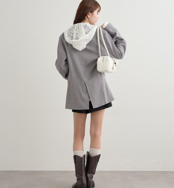  「レースフーディーパーカー」|パーカー|