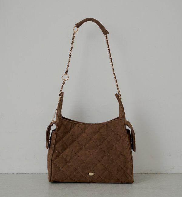  「2wayチェーンショルダーキルティングバッグ」|ショルダー・メッセンジャー|ブラウンその他3