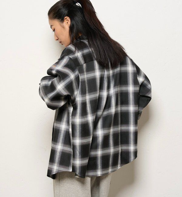  「KOOKYNオンブレチェックシャツ」|シャツ・ブラウス|