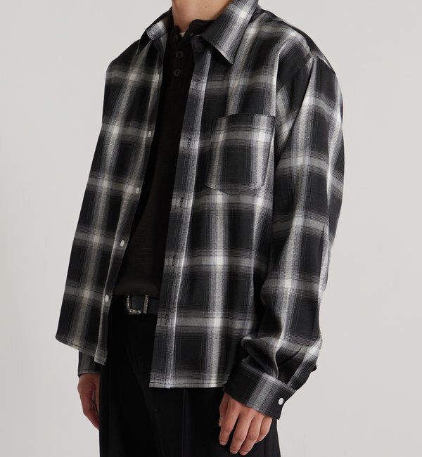  「KOOKYNオンブレチェックシャツ」|シャツ・ブラウス|