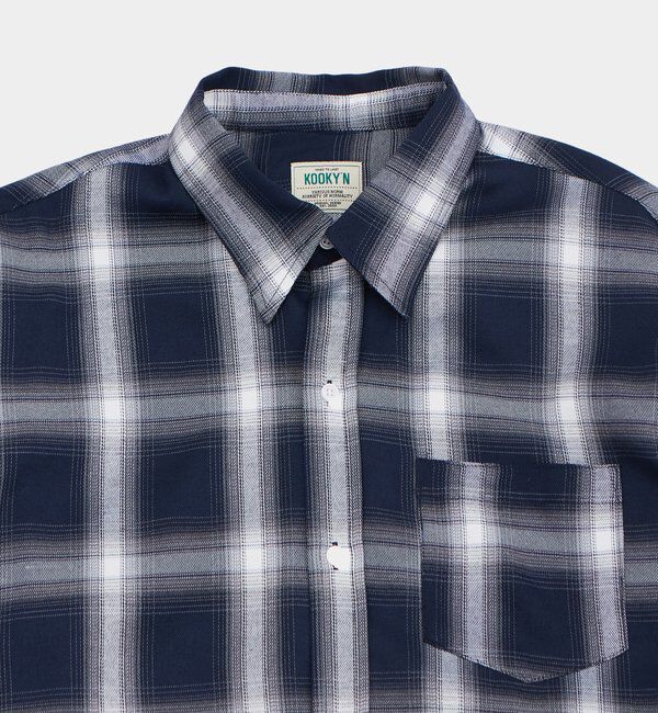  「KOOKYNオンブレチェックシャツ」|シャツ・ブラウス|