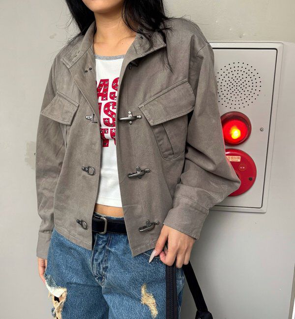  「ファイヤーマンミリタリーシャツジャケット」|ブルゾン・スタジャン|