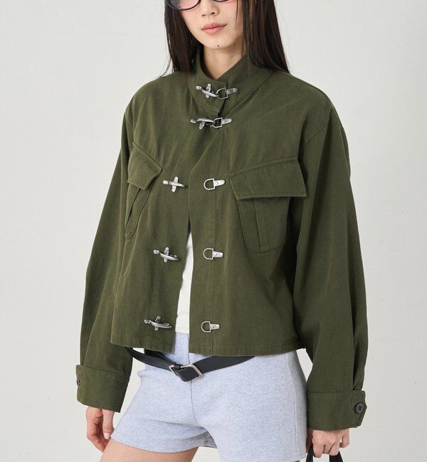  「ファイヤーマンミリタリーシャツジャケット」|ブルゾン・スタジャン|