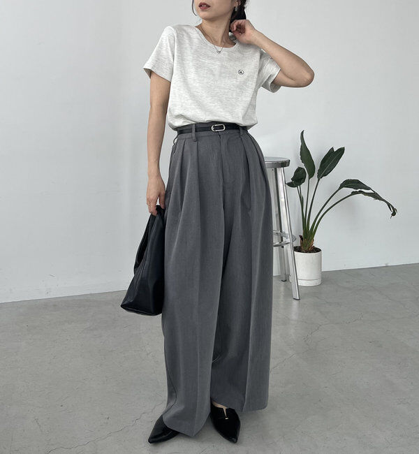  「【累計2万本突破！】【低身長・高身長サイズあり】2タックワイドパンツ」|チノ|