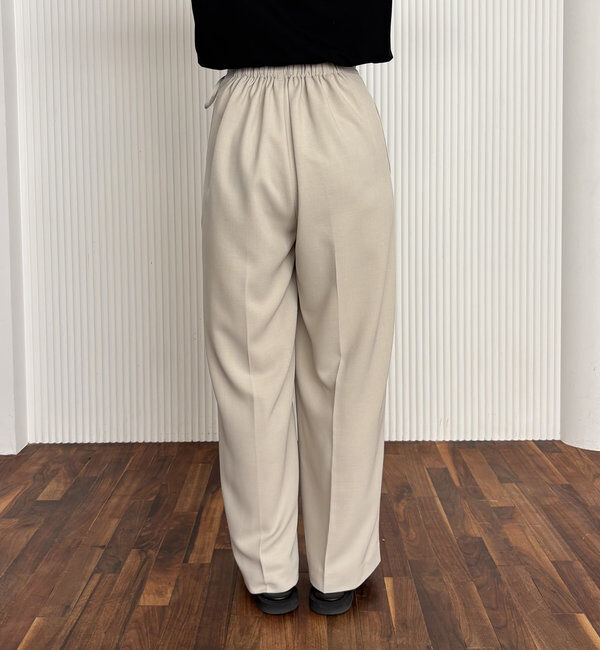  「【待望の追加決定！/新色ブラウン】ラップリボンパンツ」|チノ|