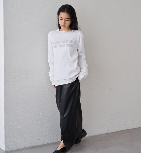  「レザーマキシスカート」|スカート|