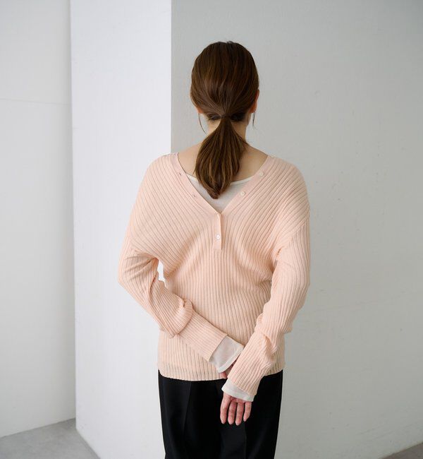  「2WAYリブカーディガン」|カーディガン|