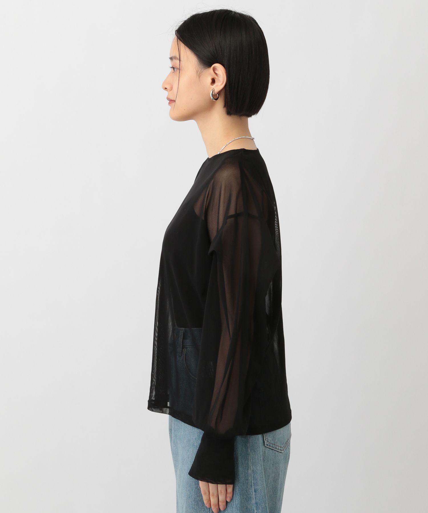 A part by 「チュールパフプルオーバー長袖」|シャツ・ブラウス|