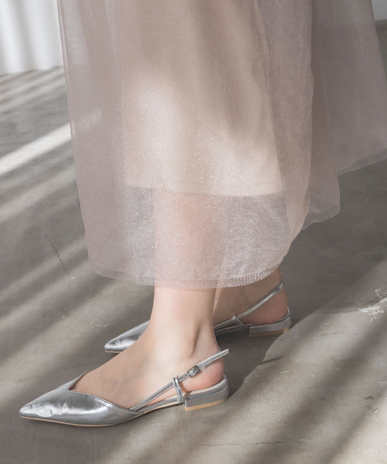 A part by 「ポインテッドフラットパンプス」|パンプス|