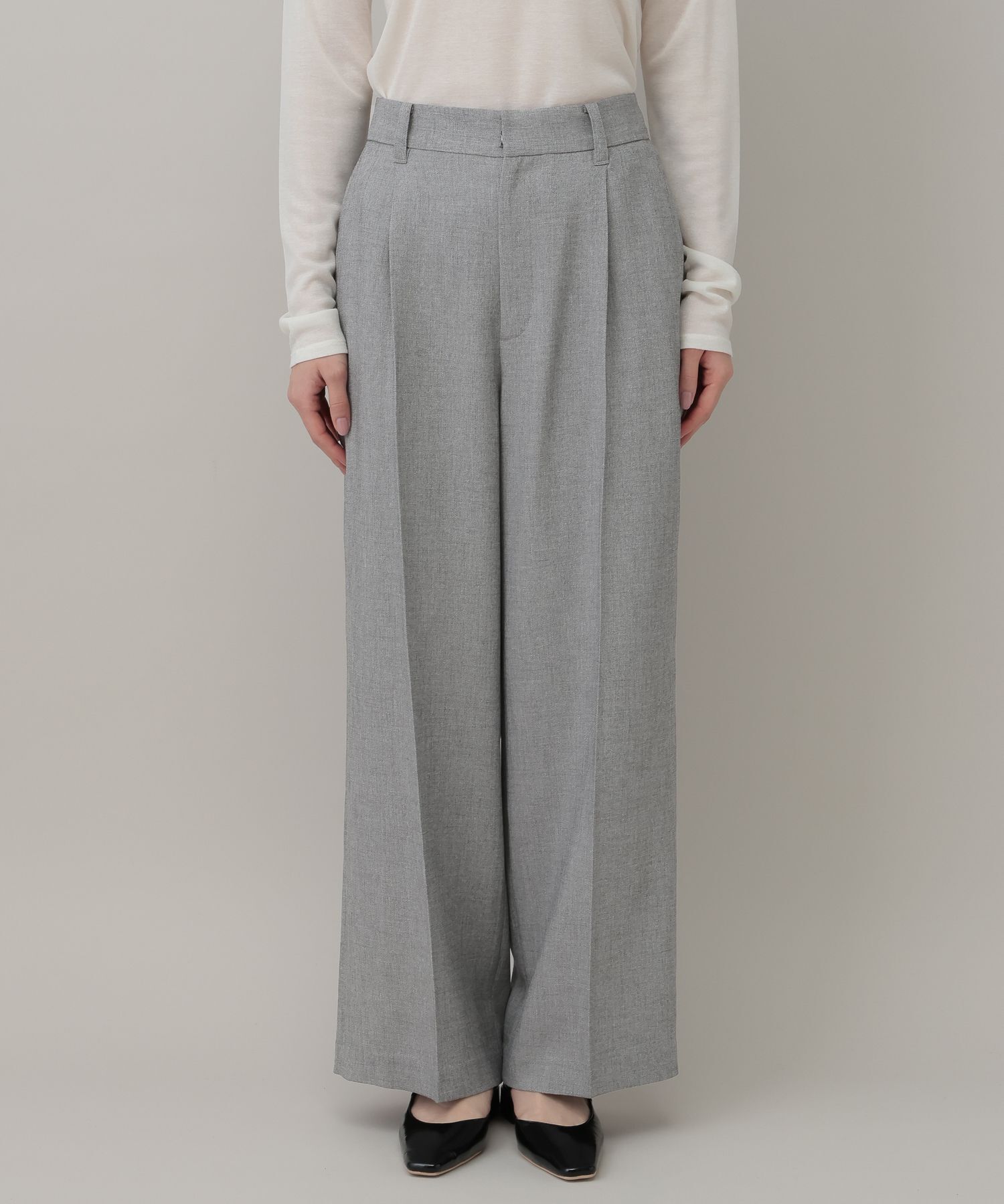 A part by 「【多機能・セットアップ対応可能】リネンライクパンツ」|スラックス|