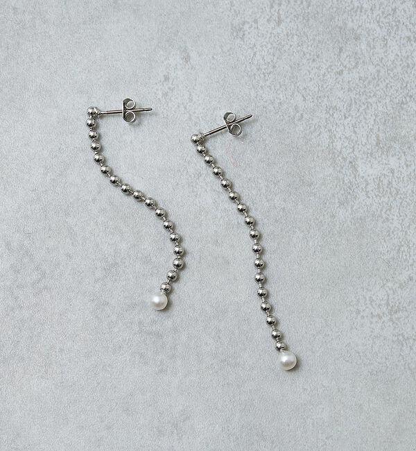 collex「【dignif】【金属アレルギー対応】パールスイングピアス」|ピアス|シルバー