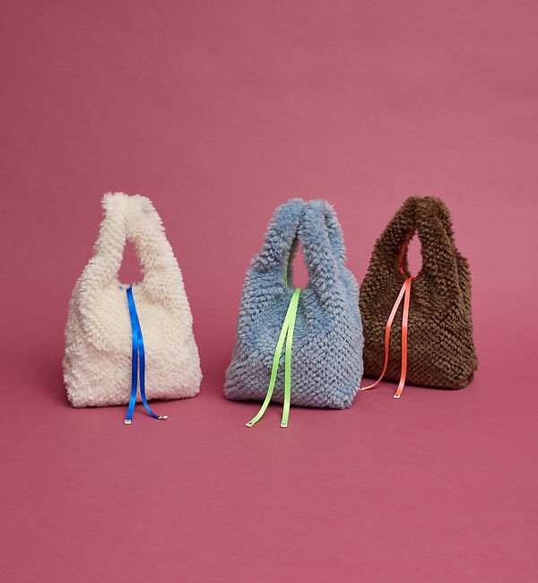 collex「【WEB限定】【EARTH MADE】ボア テープ マルシェバッグ」|ハンドバッグ|