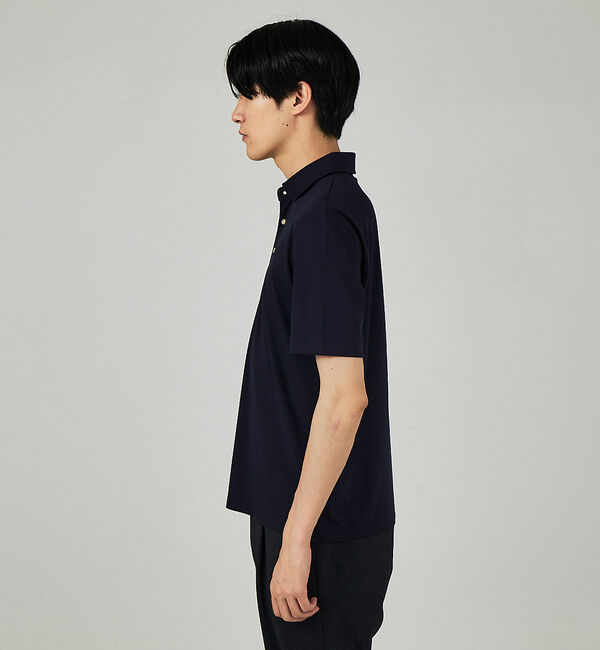 ABAHOUSE「【FLEX COOL】接触冷感 アイスピケ ストレッチ ポロシャツ」|ポロシャツ|