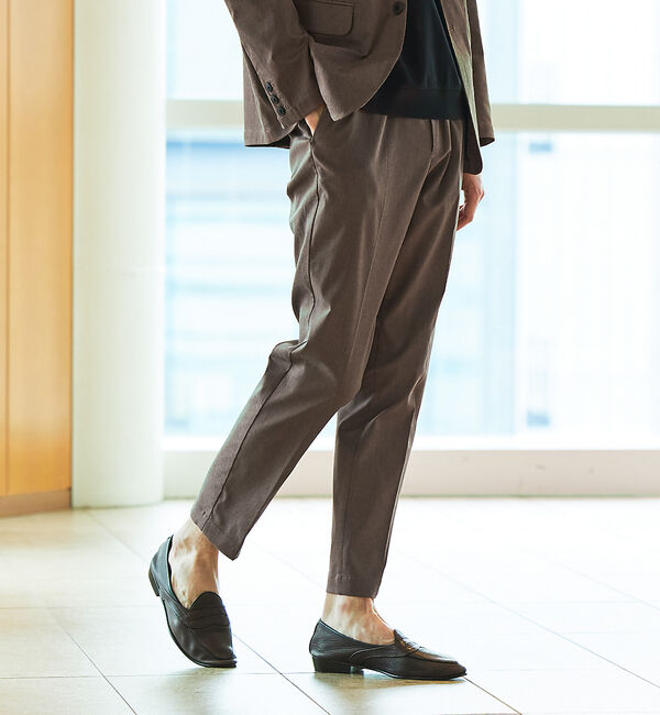 ABAHOUSE「【セットアップ対応】COOL DRYMAX イージー スラックス」|スラックス|モカ