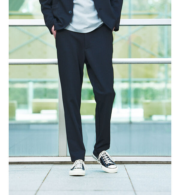 ABAHOUSE「【セットアップ対応】フクレジャガード へリンボン柄 スラックス」|スラックス|ブラック