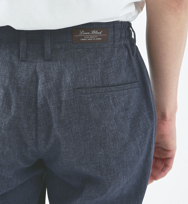 ABAHOUSE「【ブルー＆イエロー】ソロストレッチ リネン テーパード パンツ / スラックス」|その他|