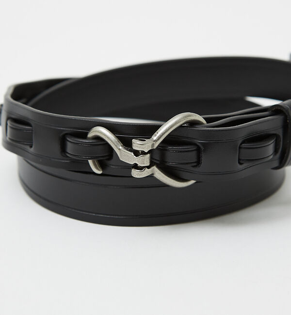 ABAHOUSE「Leather Hook Belt /ピックベルト/ユニセックス」|ベルト|