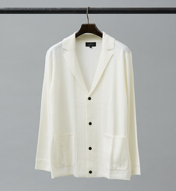 ABAHOUSE「【カシミアタッチ】Pure Merino ジャケットカーディガン / ニットカー」|カーディガン|