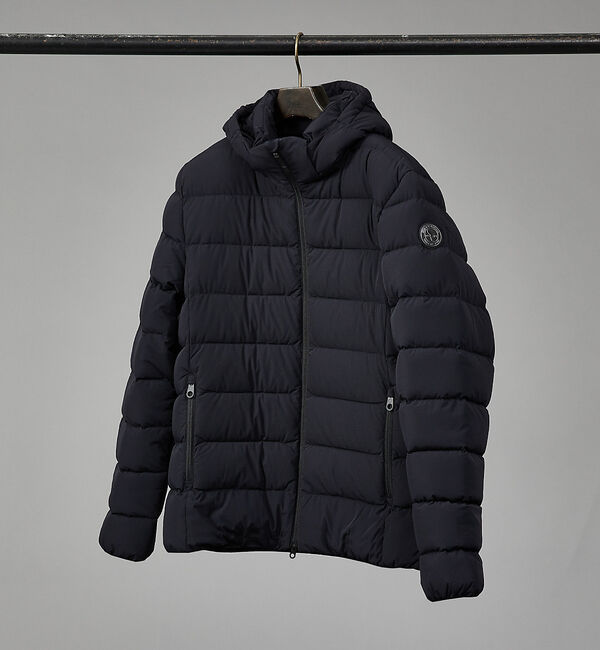 ABAHOUSE「【CAPE HORN】WILLIAMS / ショートダウンジャケット」|ダウン|ブラック