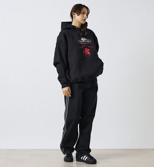 ABAHOUSE「【FRUIT OF THE LOOM】FTL&times;EVA ロゴプリントフーディー /」|パーカー|