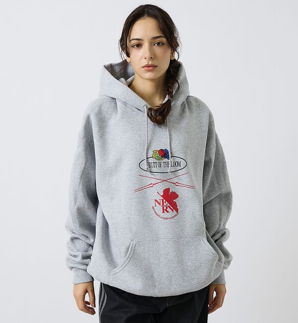 ABAHOUSE「【FRUIT OF THE LOOM】FTL&times;EVA ロゴプリントフーディー /」|パーカー|