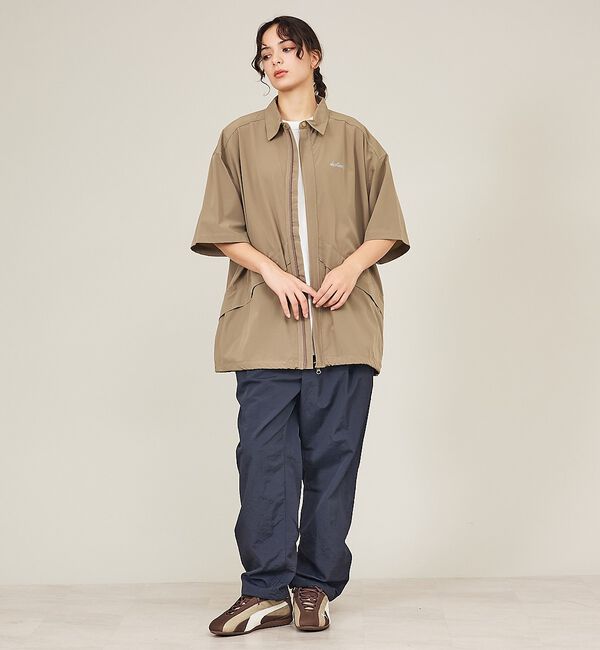 ABAHOUSE「【WILDTHINGS / ワイルドシングス】ELASTIC NYLON DEN」|シャツ・ブラウス|