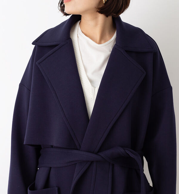 Rouge vif「ジャージートレンチコート」|トレンチコート|