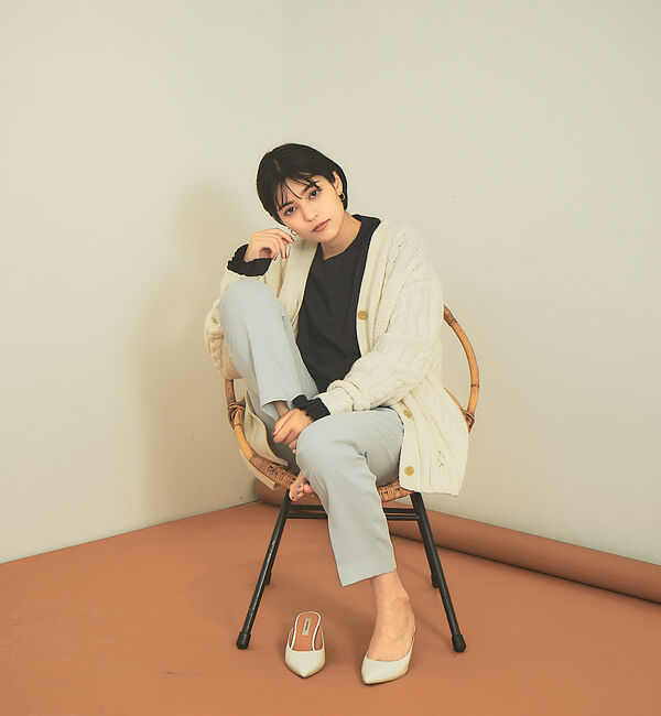 Rouge vif「ケーブルニットカーデ」|カーディガン|