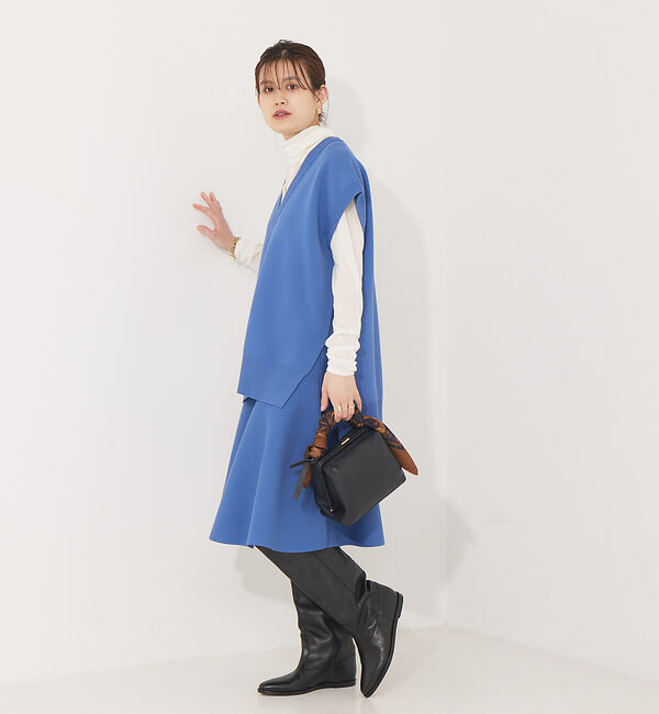 Rouge vif「【セットアップ対応】ニットロングベスト」|ベスト・ジレ|