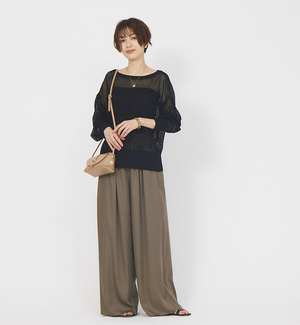 Rouge vif「【セットアップ対応】タックワイドパンツ」|その他|