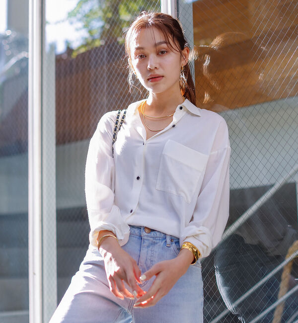 Rouge vif「レーヨンとろみシャツ」|シャツ・ブラウス|