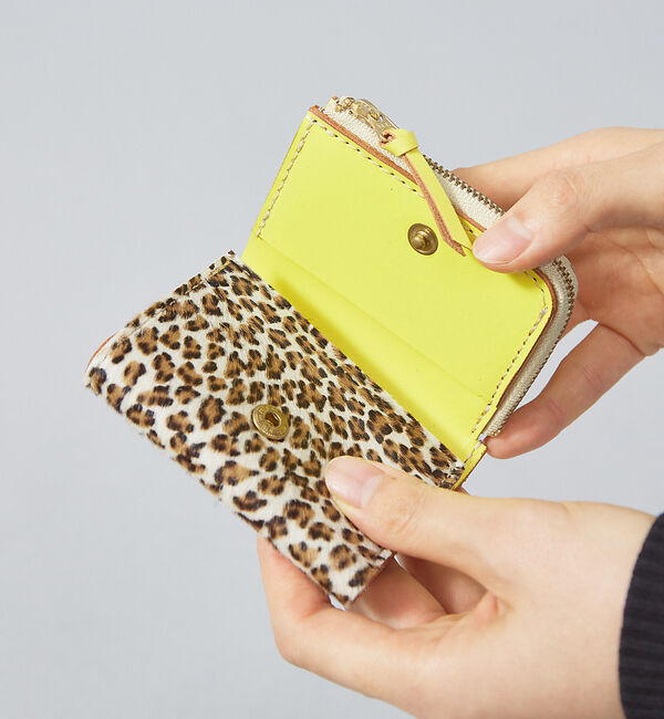 Rouge vif「【MASTER & CO】ミニウォレット / 三つ折り財布 / ハラコ&times; 牛革」|財布|