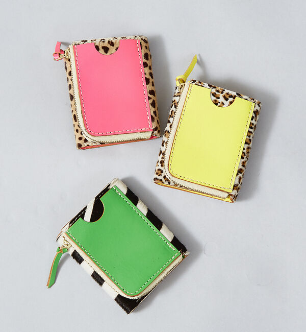 Rouge vif「【MASTER & CO】ミニウォレット / 三つ折り財布 / ハラコ&times; 牛革」|財布|