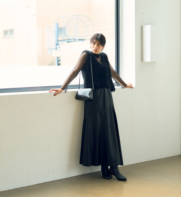 Rouge vif「ドットチュールシアータートル」|Tシャツ・カットソー|