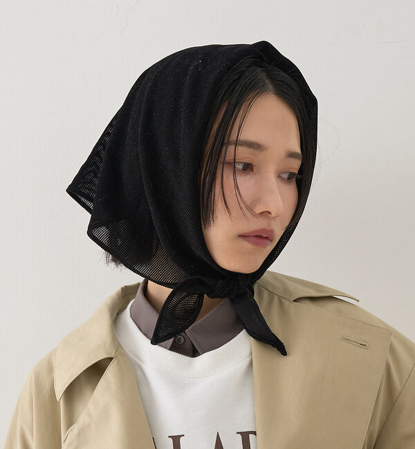 Rouge vif「【La Maison de Lyllis/ラ メゾン ド リリス】SANKAKU」|バンダナ・スカーフ|ブラック