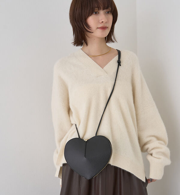 Rouge vif「【AULENTTI/オウレンティ】ハート型ポシェット」|ショルダー・メッセンジャー|