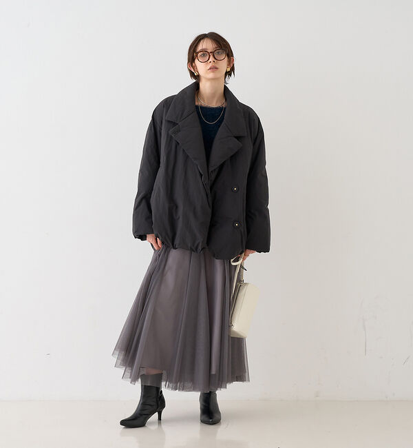 Rouge vif「【一部店舗限定】コクーンミドルダウンジャケット / コート」|ダウン|