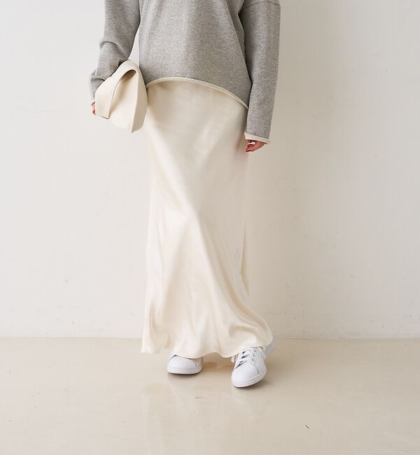 Rouge vif「サテンマーメイドイージーロングスカート」|スカート|